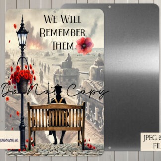 Memorial Bench Poppy Designs Set – 8 unique remembrance designs with mock-ups for plaques, prints, and keepsakes