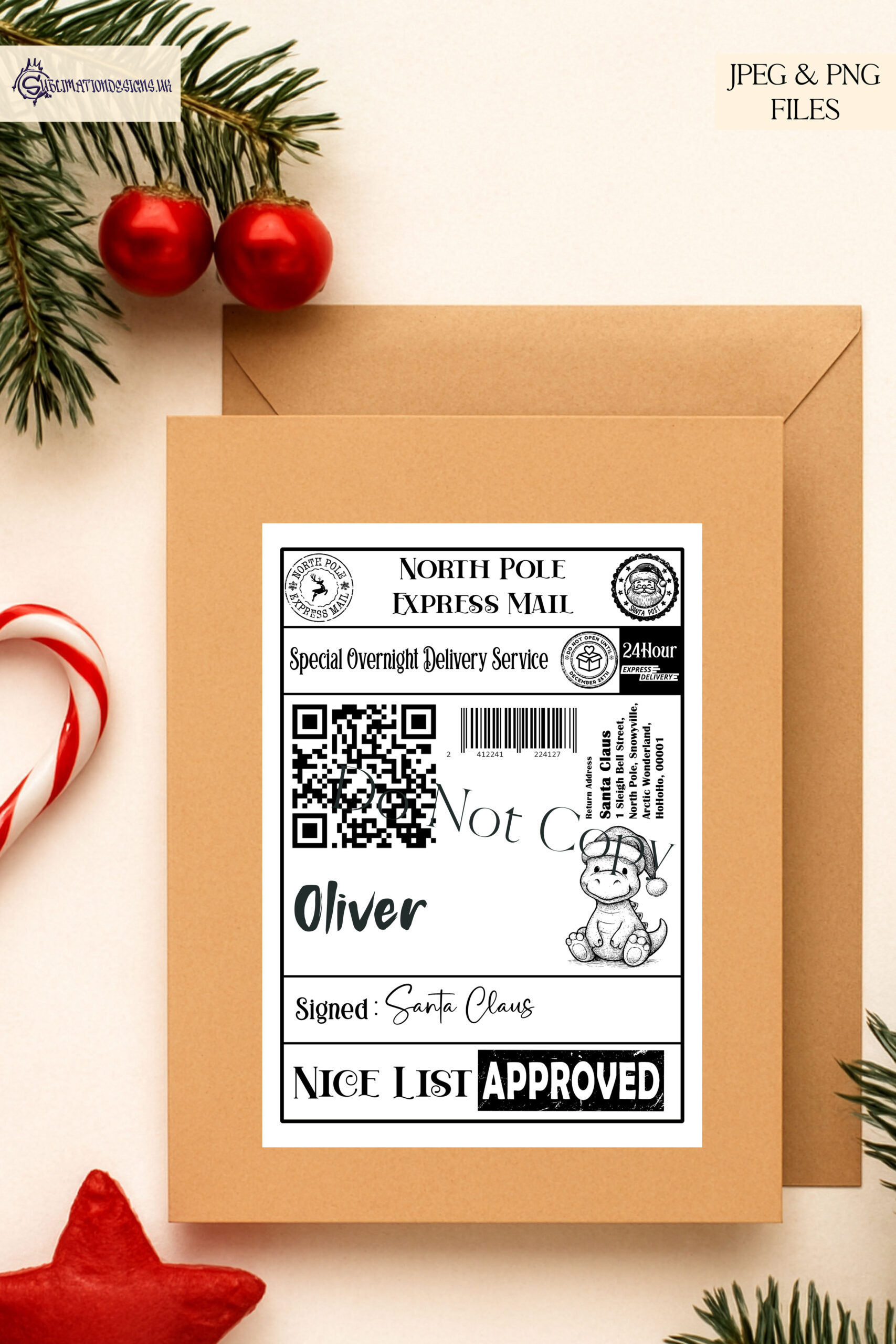 Christmas Post Label Bundle featuring 24 festive designs with new characters for customizable holiday labels