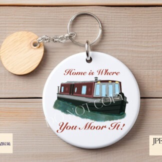 Narrowboat Designs Set featuring 10 hand drawn illustrations in two colour variations with textless options and mock-ups