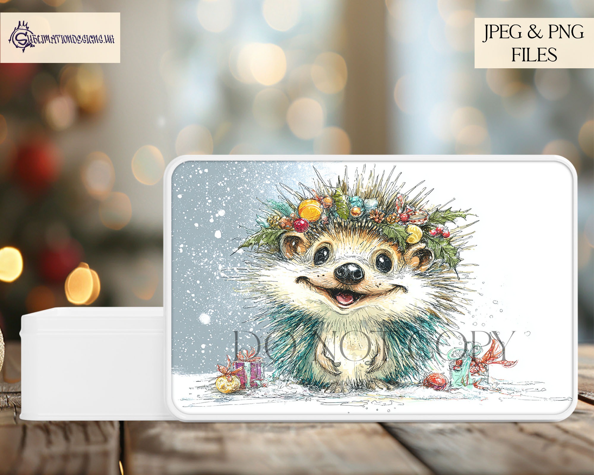 Enchanted Christmas Sketch Set 2 with dinosaurs, ballerinas, unicorns, woodland animals, and festive village scenes