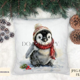 Winter animals wearing knitted hats shown on white background templates