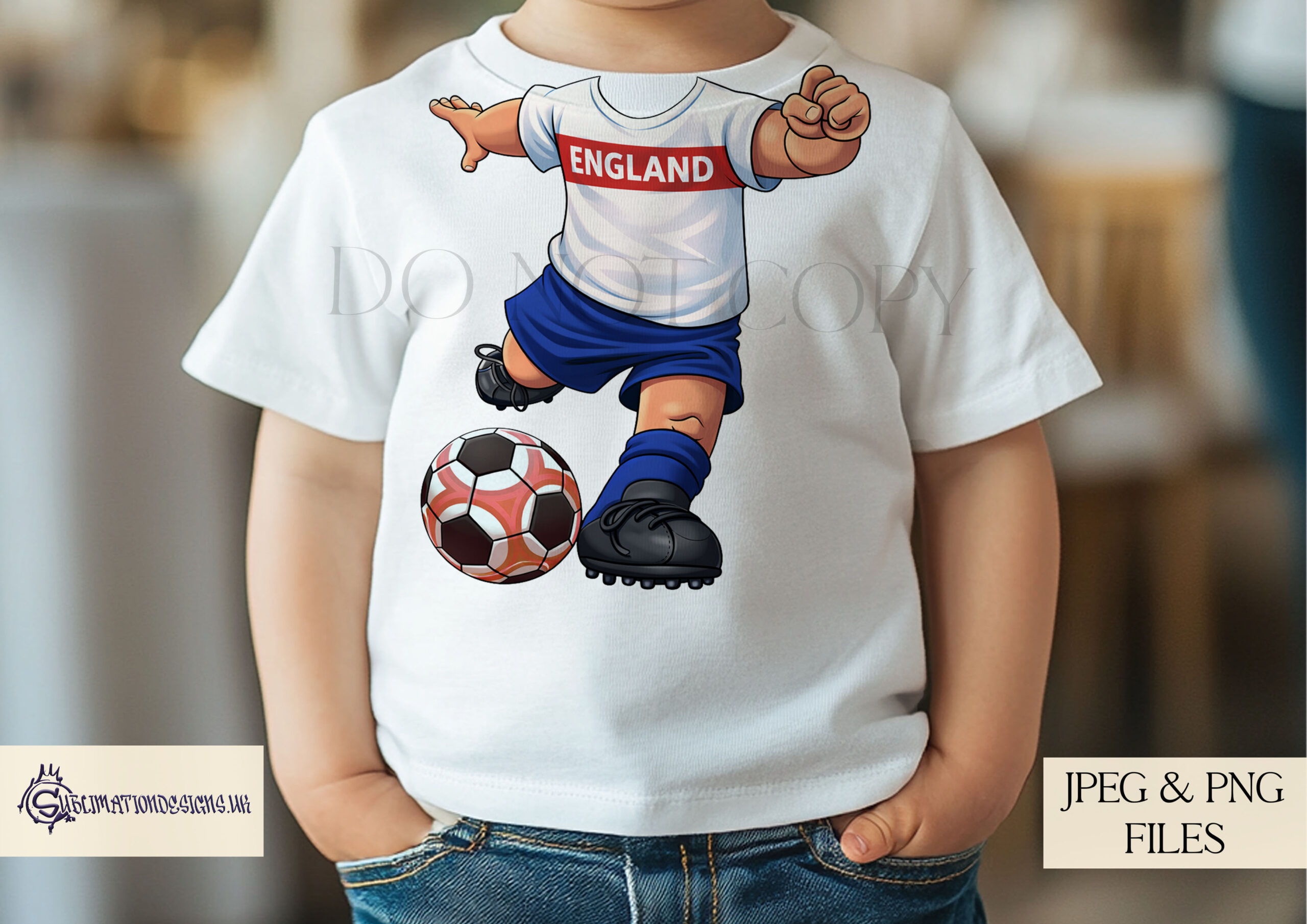 Headless Home Nations Football Players Set of 8 preview showing headless football players running forward with England, Scotland, Ireland and Wales shirts in light and dark skin tones, supplied in JPEG and PNG