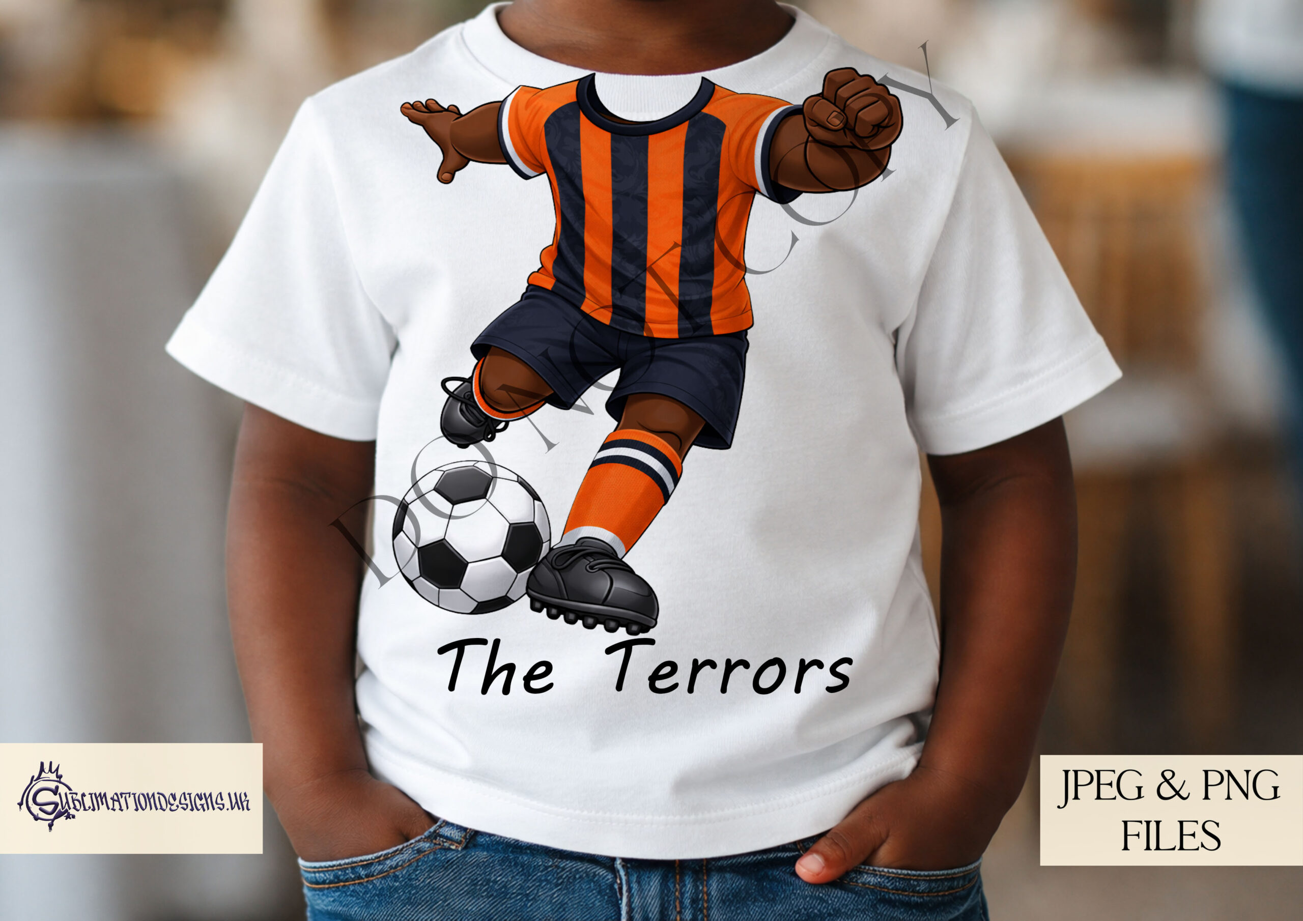 Headless Scottish Premier Players Set of 24 preview showing headless football players in Scottish Premier inspired kits with white and Black skin tone options, supplied in JPEG and PNG with mock ups