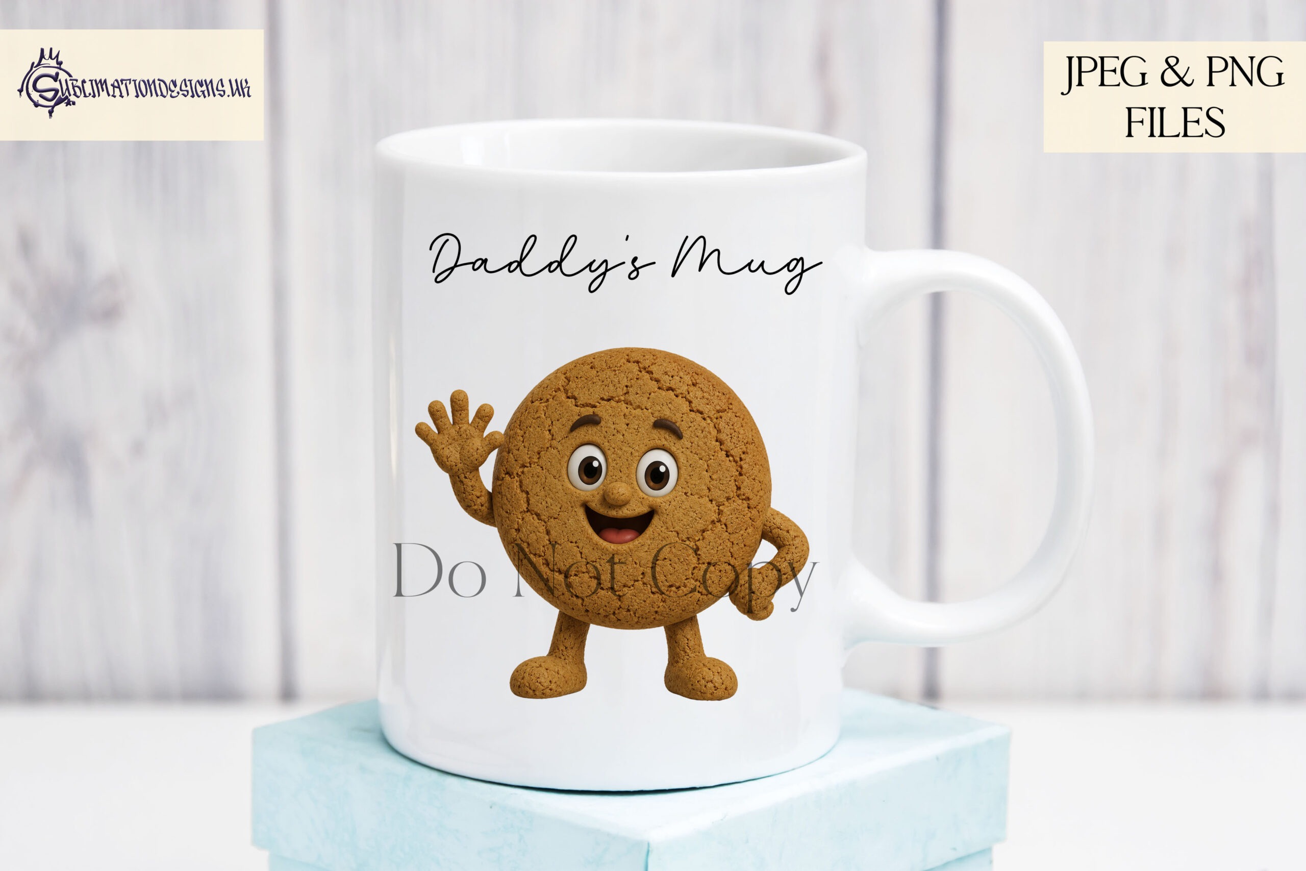 Biscuit character clip art designs inspired by tea time favourites for family wall art mugs and personalised gifts