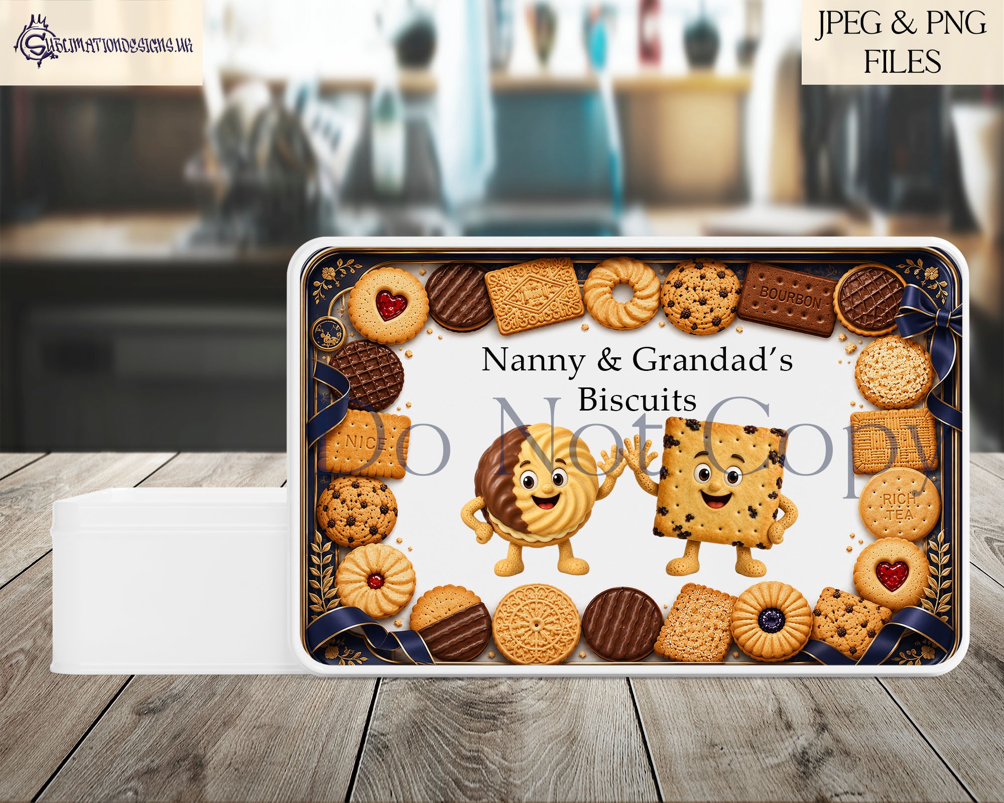 Biscuit character clip art designs inspired by tea time favourites for family wall art mugs and personalised gifts