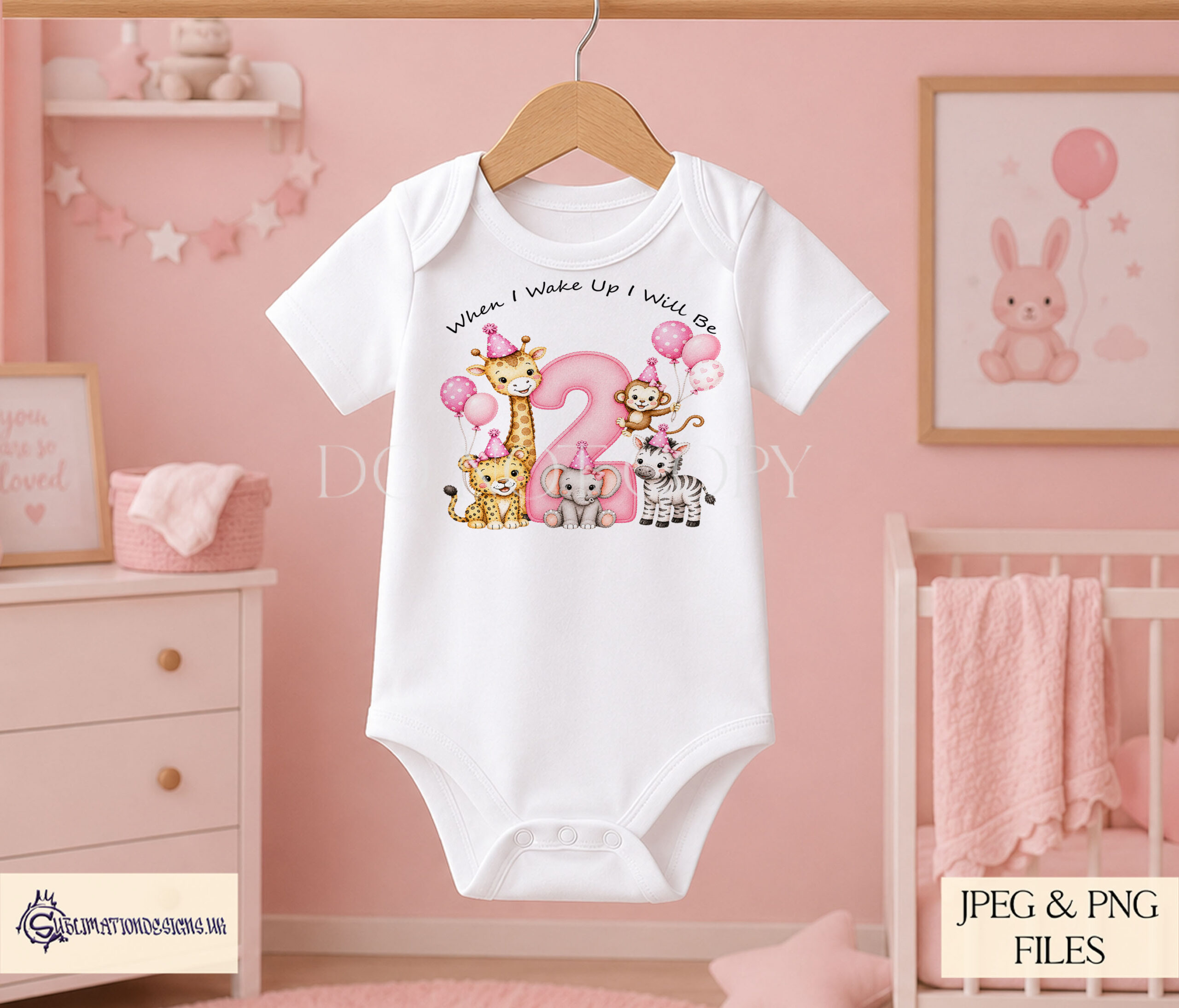 Pink safari milestone number designs with wording for baby girl monthly milestones birthday cards and keepsakes