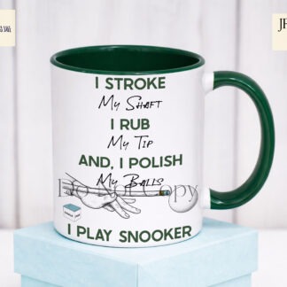 Comedy snooker and billiards designs with cheeky humour phrases for t shirts mugs and novelty gifts