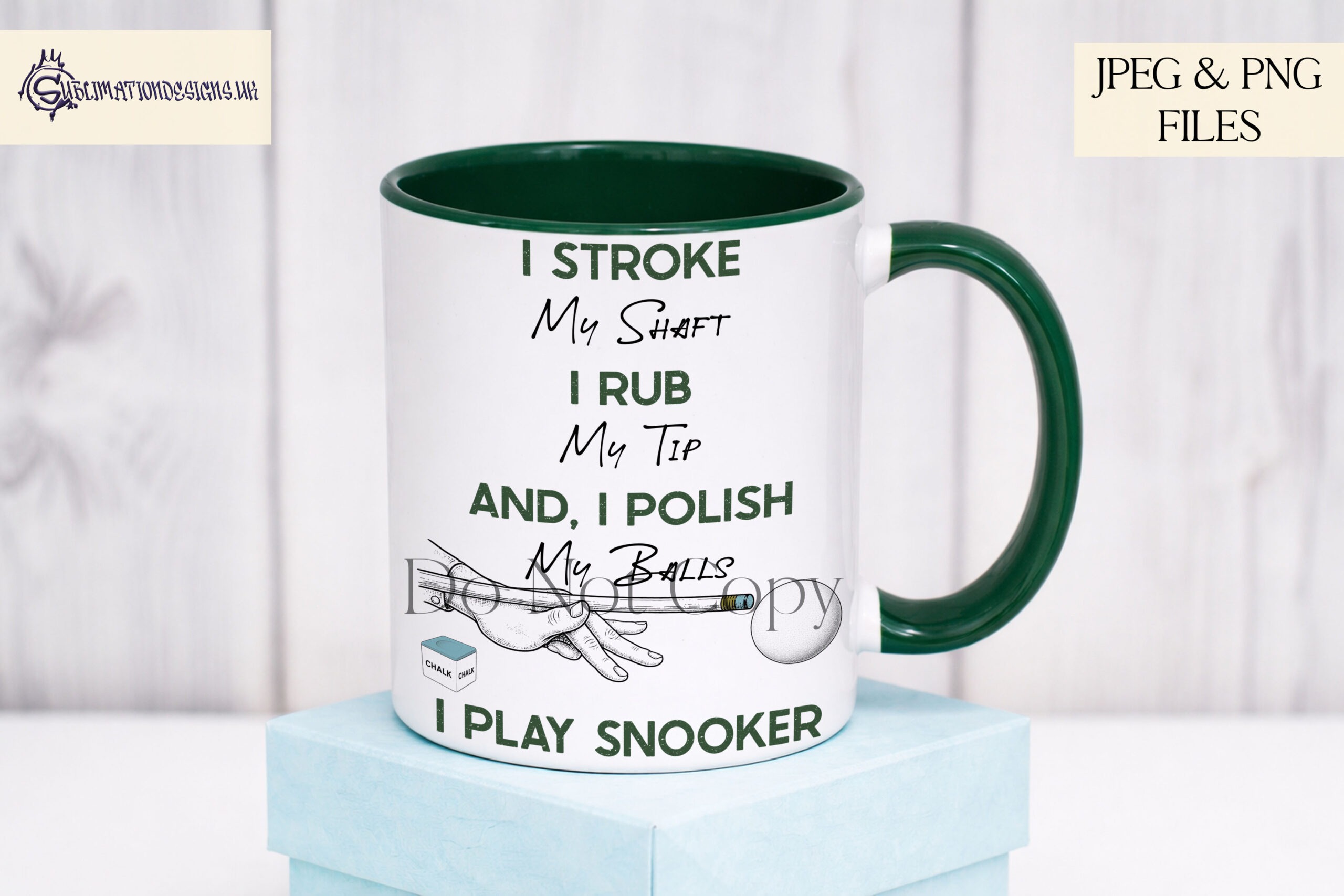 Comedy snooker and billiards designs with cheeky humour phrases for t shirts mugs and novelty gifts