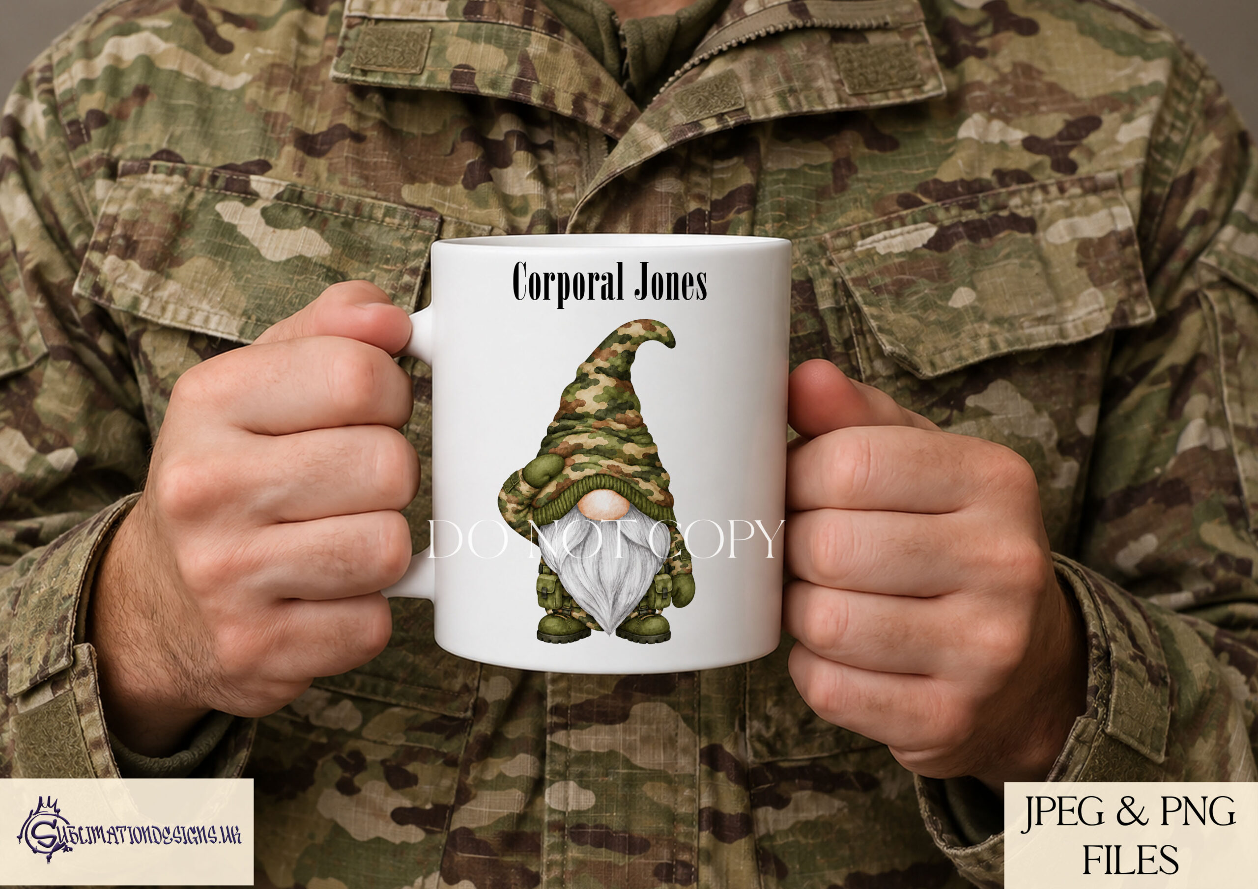Military Army gonk gnome clip art featuring male and female characters in Army uniforms with military vehicle background designs